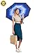 OneRain Premium Reverse Umbrella Automatic Open with C-Shaped Hands Free Handle - Inverted Umbrella Double Windproof and Lightweight - Inverted Upward Folding Design - Best Gift (Blue-Starry)