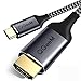 USB C to HDMI Cable Adapter, QGeeM 6ft Braided 4K@60Hz Cable Adapter(Thunderbolt 3 Compatible) for iPad Pro,MacBook Pro 2018 iMac, ChromeBook Pixel, Galaxy S9 Note9 S8 Surface Book hdmi USB-c primary