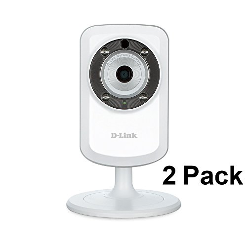 2 Pack D-Link DCS-933L Day & Night Wi-Fi Security Camera with Motion Detector (Certified Refurbished)