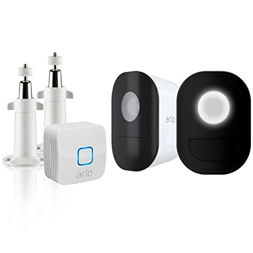 Arlo-by-NETGEAR-2-IndoorOutdoor-Smart-Home-Security-Lights-Wire-Free-Weather-Resistant-Motion-sensor-Rechargeable-Multi-colored-LED-Works-with-Amazon-Alexa-ALS1102