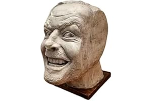 VIGAN Sculpture of The Shining Bookend Library Here’s Johnny Sculpture Resin Desktop Ornament Book Shelf Funny Ornament