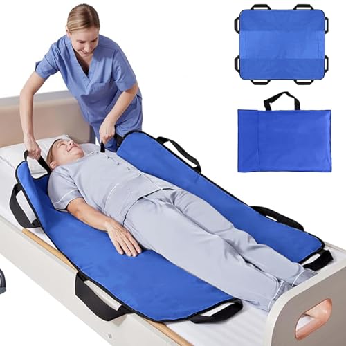 Toketa Manta de Traslado Reutilizable, Colchón de Posicionamiento Impermeable con Ocho Asas Reforzadas, Rotar y Girar al Paciente, lo Que la Hace Muy Adecuada para Cuidar a los Miembros de la Familia
