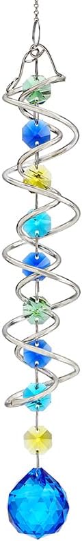 H&D Hyaline & Dora Crystal Rainbow Suncatcher Double-Spiral 17.7 in view 1