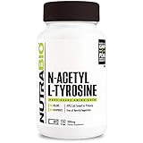 NutraBio N-Acetyl L-Tyrosine (NALT) Supplement (350mg, 150 Vegetable Capsules)