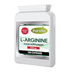 L-Arginine HCL 500mg Argi 120 Capsules L Arginine Nitric Oxide Increase Pump UK Amino Acid Supplement Rapid Release…