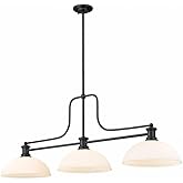 Z-Lite 725-3MB-DMO14 Melange Pendant, 3-Light 300 Total Watts, Matte Black