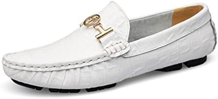 Summer Luxury Driving Breathable Genuine Leather Flats Loafers Men Shoes Casual Fashion Slip