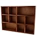 MagiDeal 10-Grid Wooden Wall Shelf Shadow Box Display Rack Shelf Storage Unit DIY