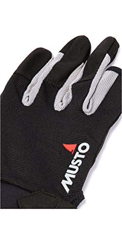 Musto Essential Long Finger Sailing Gloves - 2018 - Black M - Thumbnail 2