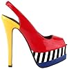SHOW-STORY-Glam-Stripe-Peep-Toe-Slingback-Stiletto-Double-Platform-Dress-PumpLF80905