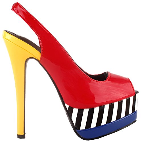 SHOW-STORY-Glam-Stripe-Peep-Toe-Slingback-Stiletto-Double-Platform-Dress-PumpLF80905