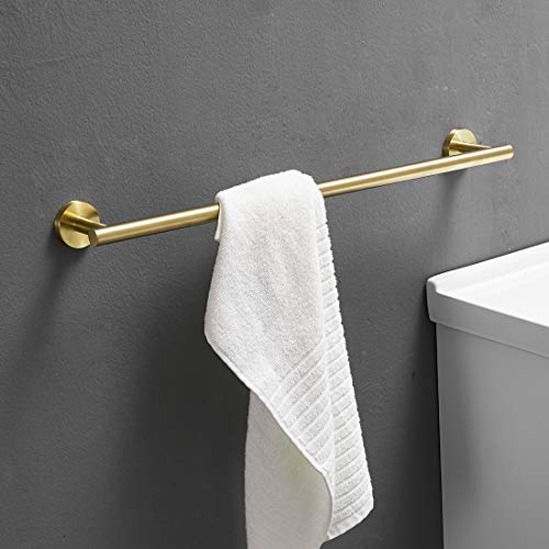 AIMADI 4-Piece Bathroom Accessories Set,Stainless Steel Hardware Set Wall Mounted, Brushed Gold Finish