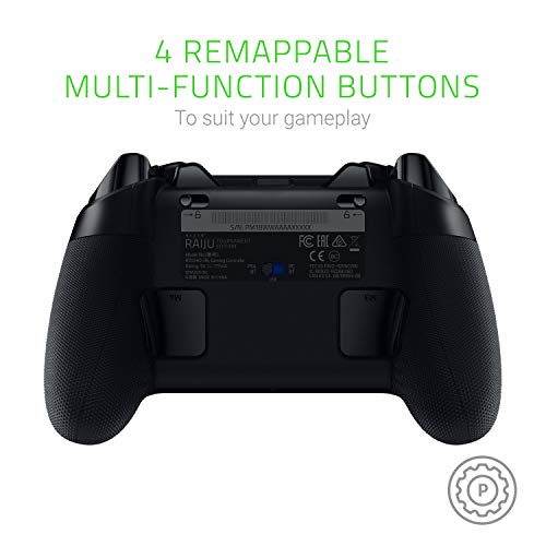 Razer-Raiju-Tournament-2019Mando-de-juegos-inalambrico-y-con-cable-para-PS4-y-PC-Mando-Gaming-con-Bluetooth-y-cable-botones-de-accion-palos-intercambiables-aplicacion-movil-Negro