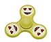 Zemojis Glow in the Dark Tri-Spinner Fidget Hand Spinner Toy Stress Reducer EDC Focus Toy Relieves ADHD Anxiety and Boredom Satisfaction Guarantee (Smilling Face w Heart Eyes)