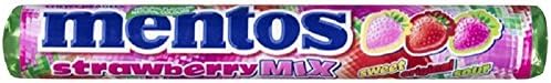 4-Pack of Mentos Strawberry Mix - Chewy - Dragees - Pastilles - Candies - Sweets - 152 g