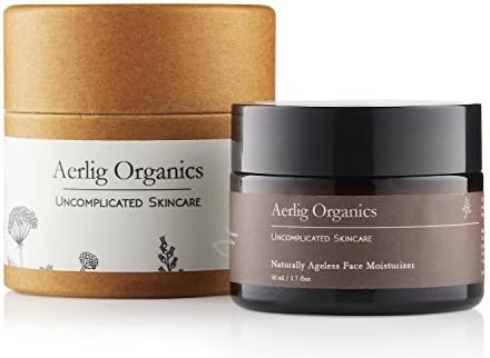 Aerlig Organics - Organic Moisturizer for Face and Eye Area. Anti Aging Formula Reduces Wrinkles, Fine Lines - .Best Natural Day and Night Cream With Coconut Oil, Shea Butter Vitamin E Oil 1.7 Fl.Oz