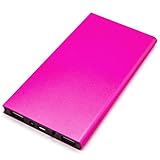 Slim Portable Power Bank, QueenAcc 15000mAh Portable Power Bank External Battery Charger, Ultra Slim Design with 2 USB Ports Compact for iPhone ,Samsung and Other USB Devices(red).