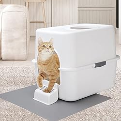 Sfozstra Cat Litter Box with Lid, Fully Enclosed