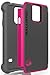Ballistic Samsung Galaxy S 5 Tough Jacket Case - Retail Packaging - Charcoal/Raspberry