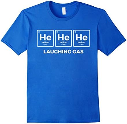 Mens He He He Laughing Gas T-shirt Medium Royal Blue