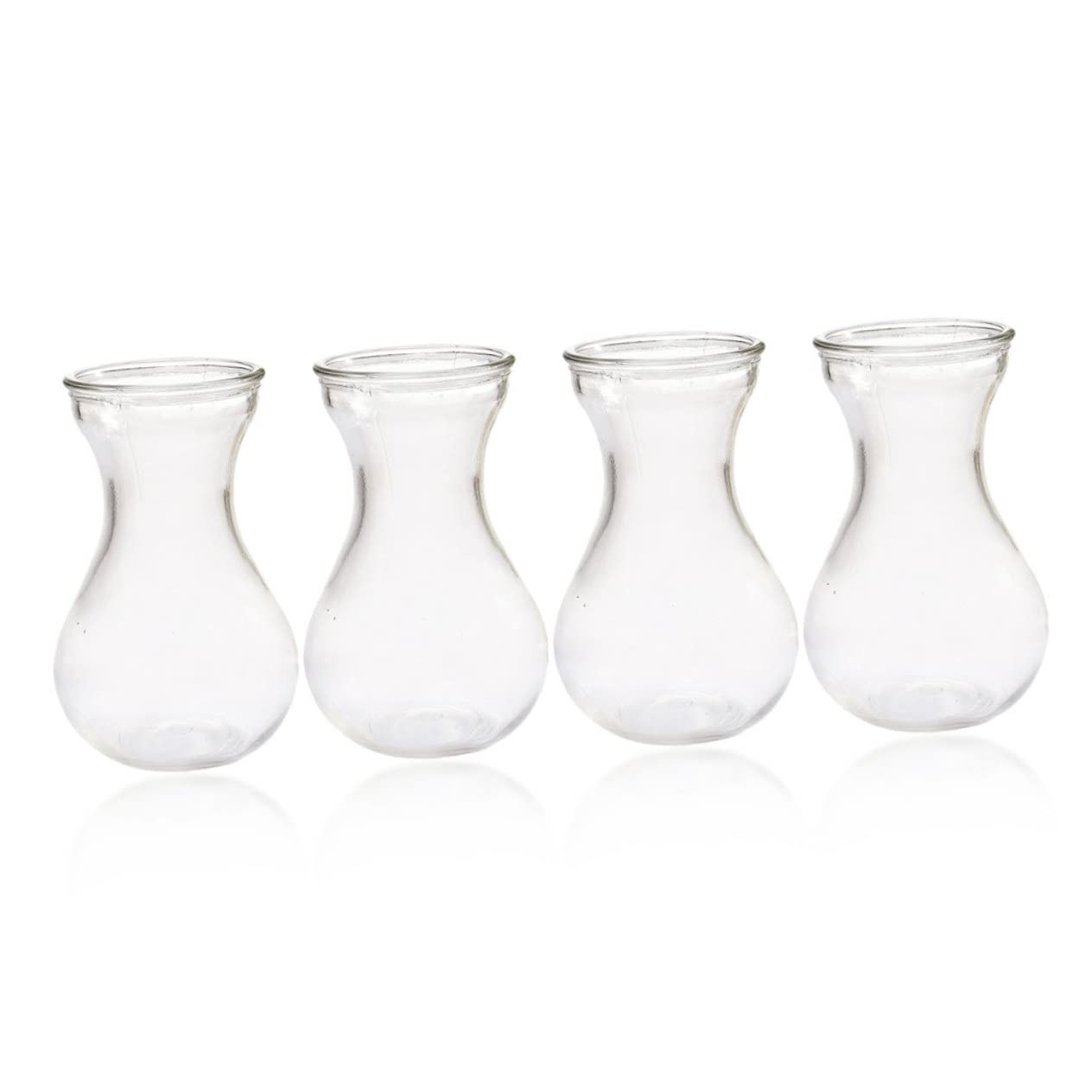 HOMSFOU 4pcs Hyacinth Vase Bulk Wedding Decor Office Decore Wedding Flower Stand Single Stem Vase Hydroponic Plant Vase Room Decor Aesthetic Desktop Flower Holder Flower Vase Vases Vintage