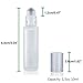 Olilia Frosted Glass Roller Bottles for Essential Oils, 10ml Metal Roller Balls Essential Oils Opener Key Tool included 6 Pack (Silver)