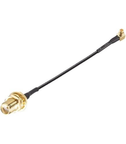 RF Coaxial Cable MMCX Female To MMCX Male RG316 - 800mm Length (2 Pack)