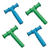 Chewy Tubes Teether Combo, 4 Pack (Blue/Green)