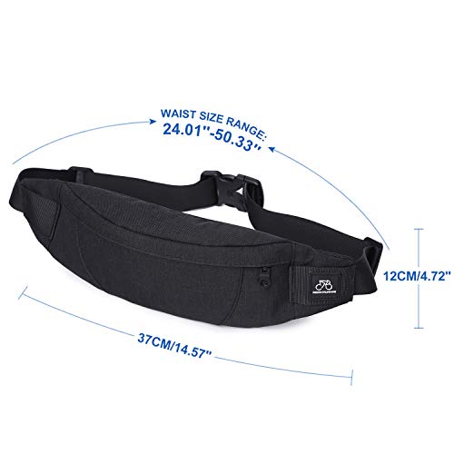 black small fanny pack