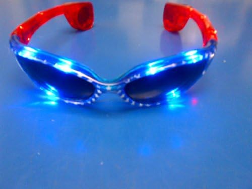 USA Stars &amp; Stripes LED Flashing Sunglasses