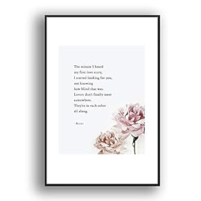 Framed Canvas Wall Art for Living Room, Bedroom Beautiful Quotes Canvas Prints for Modern Home Decoration Ready to Hang - 16"x24" inches