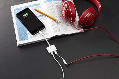 image for JZJ Headphone Adapter for iPhone X Adapter AUX Audio Jack Charge Adapt