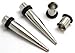 Zaya Body Jewelry Pair of 316l Steel Tapers and Tunnels Ear Stretching Kit Gauges Gauging Plugs Choose 1g 7/16 1/2 9/16 00g-14g