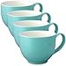 FORLIFE Q Tea Cup with Handle (Set of 4), 10 oz., Turquoise
