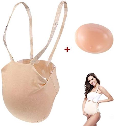 Adult Belly Stuffer Silicone Lifelike Baby Fake Pregnancy for Costumes Cosplay,Skincolor,2~4Mouths