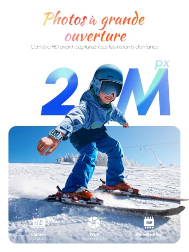 imoo Z3 Montre Connectée Enfant 4G avec Carte SIM : Traceur GPS Enfant Précis, Appels Vidéo HD, SOS, Étanche IP68 et Mode Classe - Smartwatch Enfant Fille Garçon