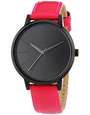 Kensington Leather Watch - Women's Bright Pink Patent, One Size