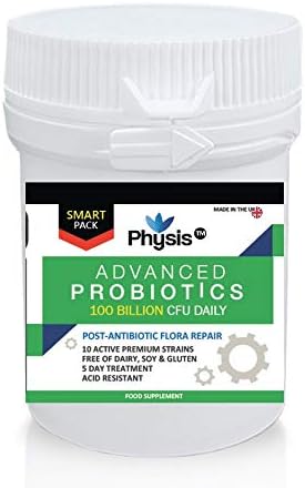 Physis Advanced Probiotics TM Smart Pack - 5 Day Antibiotic Treatment 100 Billion CFU Daily - 500 Billion CFU in 5 Days