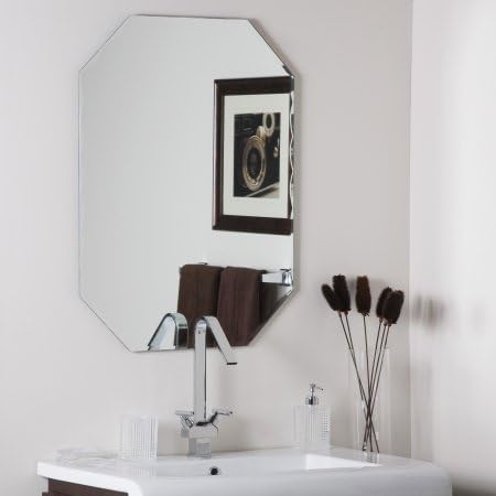 Decor Wonderland Frameless Diamond Wall Mirror - 23.5W x 31.5H in.