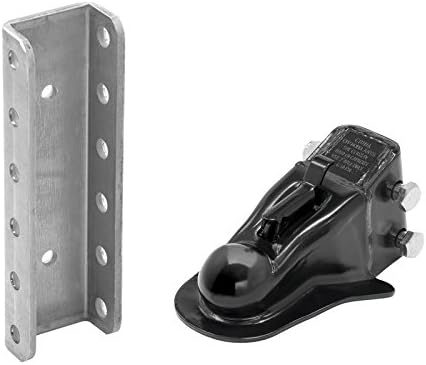 RIGID HITCH INCORPORATED 2 Inch Adjustable Stamped Coupler w/Channel and Hardware