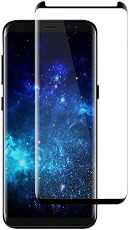 Feagate saa-11 3D Full Curved Edge Tempered Glass, HD Clear, Anti Scratch, Glass Screen Protector for Samsung Galaxy S8 Plus - Black - 2 Piece
