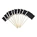 eBoot 10 Pieces Mini Wood Chalk Board Blackboard Plant Tag on Stake, 2.38 3.38 Inch