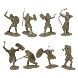 Ancient Barbarian Warriors: 16 piece set of 60mm Figures - 1:30 scale