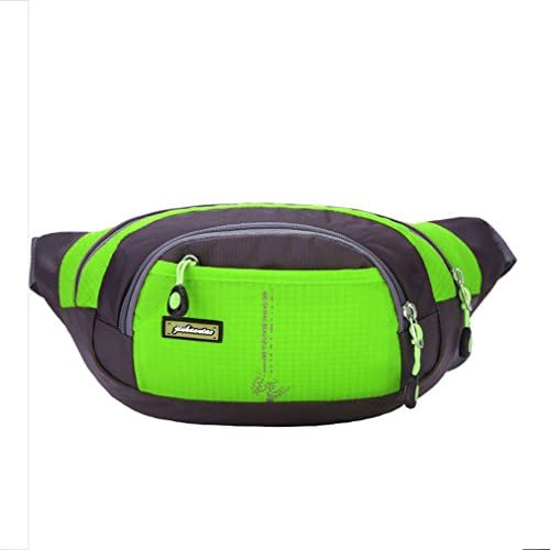 VANTOGER Travelling Running Belt Water Resistant Waist Bag Fanny Pack / Hip Pack Bum Bag for Man Women Sports Adjustable Running Pouch for Phones (Green)