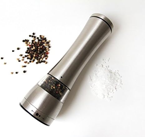 Gozis Home Manual salt and pepper shakers Grinder set mill electric Stainless Steel, Salt Grinder