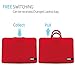 LOVPHONE 15.6 Inch Laptop Sleeve, Water-Resistant Notebook Computer Case Cover for MacBook Air/Pro/Lenovo/ASUS/Samsung/Acer/HP and All 15 Inch Notebooks,Slim-fit Neoprene Briefcase(Red)