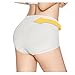 Ruby High-Rise Stretchy Brief Everyday Ribbed Seamless Panties Sexy Lingerie for Women,White/White,X-Large