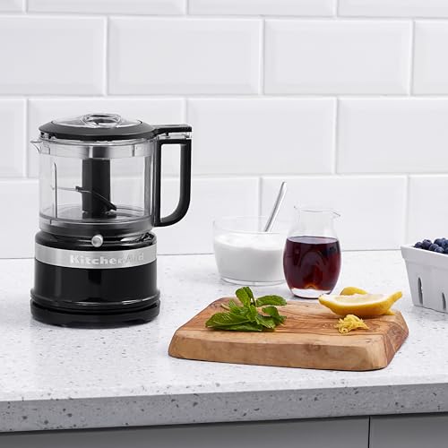 Mini Procesador de Alimentos 830ML, Picadora Eléctrica Compacta 2 Velocidades y Pulso, Ligera y Fácil de Limpiar, Onyx Black