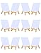 MEEDEN Mini Canvases with Easels, 12 Pack 4 x 4 Inch Mini Canvas Panels with 5 Inch Solid Pine Wood Display Easels for Paintings Craft Small Acrylics Oil Art Projects
