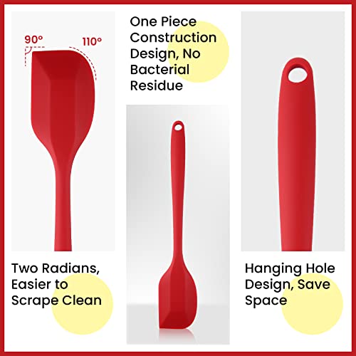 Silicone Spatula, 2 Pcs Spatulas Silicone Heat Resistant, Baking